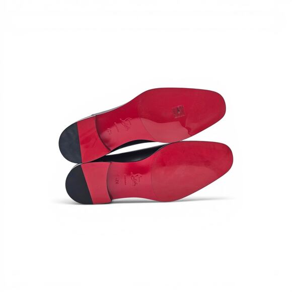 Christian Louboutin Greggo Leather Oxford Shoes Black EU 42.5 US 9.5 - $1050